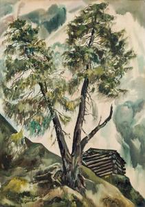 HEPPERGER Johannes 1894-1964,Trees in the fog,im Kinsky Auktionshaus AT 2017-06-20