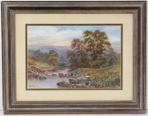 HEPPLE John Wilson 1853-1937,River View at Dusk,1919,Anderson & Garland GB 2022-09-15
