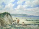 HEPPLE Norman R 1908-1994,Children playing on a beach,Bonhams GB 2018-03-13