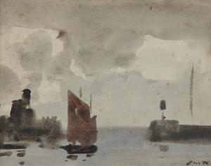 HERALD James Watterson 1859-1914,Leaving harbour,Bonhams GB 2009-08-20