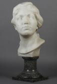 HERBAYS Jules 1866-1940,bust of a young woman,Morphets GB 2018-06-07