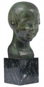 HERBEMONT Gaston 1883,Buste de jeune fille,EVE FR 2014-12-08
