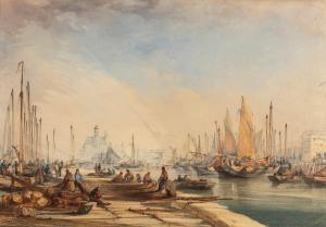 HERBERT Alfred 1820-1861,Vita al porto,Finarte IT 2023-10-19