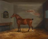 HERBERT GILL Stanley 1912-2000,Chestnut horse in an interior,Dreweatts GB 2017-06-06