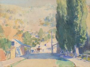HERBERT Harold Brocklebank 1892-1945,COUNTRY STREET,GFL Fine art AU 2022-10-26