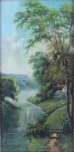 Herbert M,river landscape,1918,Denhams GB 2017-09-06