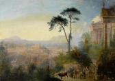 HERBERT Sydney,Large view of Troy with figures in the foreground,1870,Galerie Koller 2012-03-30