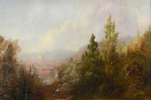 HERBERT Sydney 1854-1914,View of Florence from the hills,Cheffins GB 2019-11-27
