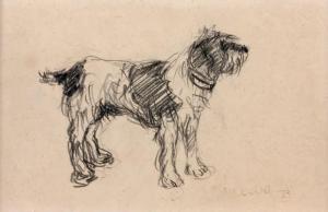 HERBO Fernand 1905-1995,Son chien de chasse,Ferri FR 2014-12-19