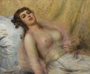 HERBO Leon 1850-1907,A reclining beauty,Sotheby's GB 2007-03-27