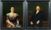HERBO Leon 1850-1907,Portraits de couple,1907,VanDerKindere BE 2020-02-18