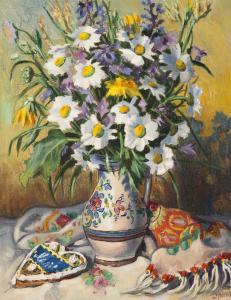 HERBST Jaroslav 1887-1971,Bouquet in a Jug,1928,Palais Dorotheum AT 2019-05-25