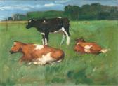HERBST Thomas Ludwig 1848-1915,Cows,Stahl DE 2020-09-26