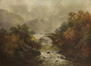 HERD Richard 1835-1910,CASTLE CRAG, BORROWDALE, CUMBERLAND; ON THE RIVER ,1889,Sworders 2019-09-10