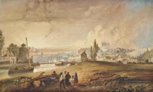 HERDMAN William Gawin,Southeast view of the City of Exeter and its cathe,Christie's 2014-12-10