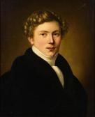 HERDT Friedrich Wilhelm 1791-1842,Bildnis eines jungen Mannes,1825,Wendl DE 2020-10-22