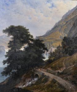 HERDTLE Hermann 1819-1889,An Alpine Scene, with a Lady herding Goats,John Nicholson GB 2019-05-29