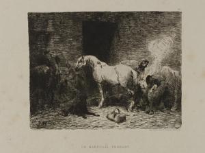 HEREAU Jules 1839-1879,Marechal ferrant,Art Richelieu FR 2017-06-25