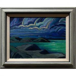 HERGEL James Edward 1961,MOONLIT LABRADOR COASTLINE,1994,Waddington's CA 2019-12-12