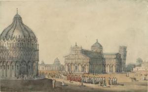 HERIOT George 1766-1844,Procession in the City of Pisa Waterc,William Doyle US 2021-12-07