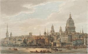 HERIOT George 1766-1844,View of the City of London with St Paul's, seen fr,Sotheby's GB 2021-07-08