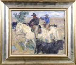 HERMAN Paul 1874-1940,Cavaliers en Camargue,Galerie Moderne BE 2011-01-18