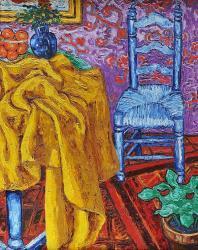HERMAN Paul 1874-1940,INTERIOR WITH BLUE CHAIR,Ross's Auctioneers and values IE 2015-05-27