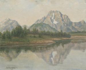 HERMANN Emil 1870-1966,Mount Moran, 
Wyoming,1932,Dallas Auction US 2012-01-28