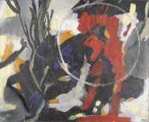 HERMANN Jonas Walter 1910-1979,Abstrahierende Komposition.,Dobiaschofsky CH 2008-05-21