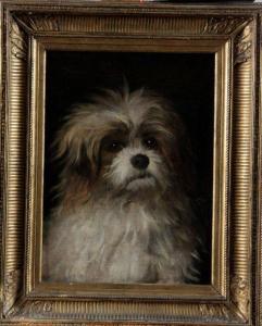 HERMANN Léon Charles 1838-1907,Portrait de chien,Osenat FR 2020-07-12