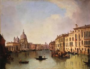 HERMANN Ludwig,Venice, a View of Santa Maria della Salute from th,1877,Palais Dorotheum 2024-04-25
