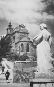 HERMANOWICZ Henryk 1912-1992,Kościół św. Anny w Warszawie - Widok z Mariensztat,Rempex PL 2011-12-14