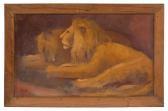 HERNANDEZ Mateo 1885-1949,Lion and lioness,La Suite ES 2022-06-09