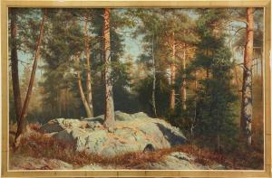 HERNLUND Ferdinand 1838-1902,Bland furorna,1865,Uppsala Auction SE 2021-04-20
