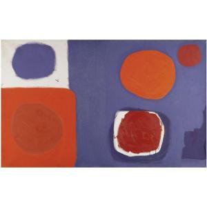 HERON Patrick 1920-1999,RED DISCS IN DUSKY BLUE: SEPT 62,1988,Sotheby's GB 2009-11-11