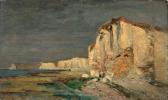 HERPIN Léon Pierre 1841-1880,Falaises de Yport,1880,Neret-Minet FR 2014-10-29