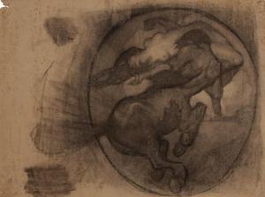 HERRAN Saturnino 1887-1918,El centauro raptando a deyanira,1904,Bonhams GB 2021-02-04