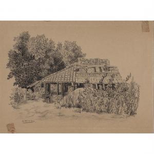 HERRAN Saturnino 1887-1918,Secluded Home,Clars Auction Gallery US 2023-05-12