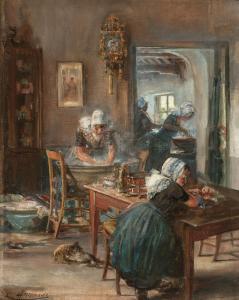 HERREMANS Lievin 1858-1907,Laundry day at Kampen,De Vuyst BE 2021-05-15