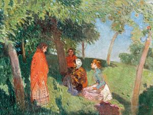 HERRER Cesar 1868-1919,Girls on the field,1907,Nagyhazi galeria HU 2019-05-28