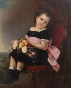 HERRER Cesar 1868-1919,Portrait présumé de Louise-Antoinette de,1876,Cannes encheres, Appay-Debussy 2023-07-07