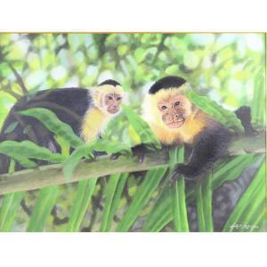 Herrera,mother and baby white faced Capuchin monkeys,2003,Ripley Auctions US 2020-01-19