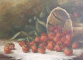 HERRICK R.L 1900-1900,Overturned Basket of Strawberries,William Doyle US 2009-07-15