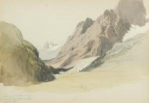 HERRIES Herbert C 1865-1873,Looking up the Allée Blanche from the lower part o,Cheffins 2021-06-30