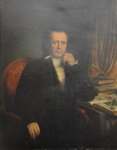 HERRING James 1794-1867,portrait of John Wakefield Francis,Nadeau US 2020-10-24