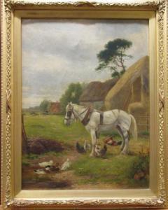 HERRING John Frederick I,A working horse in harness in a brickyard with duc,Cheffins 2015-05-14
