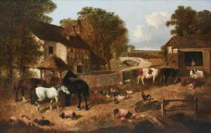 HERRING John Frederick II 1820-1907,A farmyard,Woolley & Wallis GB 2024-03-06
