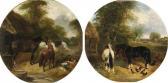 HERRING John Frederick II,Horses and Duck in a Farmyard; and Plough horses a,Christie's 1998-06-05