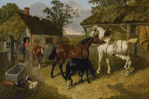 HERRING John Frederick II 1820-1907,THE STABLE YARD,Sotheby's GB 2017-11-21