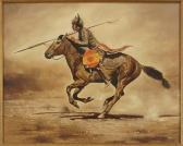 HERRING Lee 1940,Native American Warrior on Horseback,Susanin's US 2019-10-25